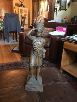 Mid Century 1965 Austin Productions Native American Indian Chief Statue