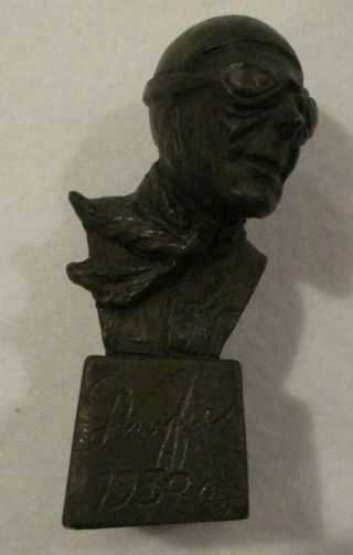 Rare J.  Paul Nesse Bronze Bust Sculpture - Surprise At Monaco -