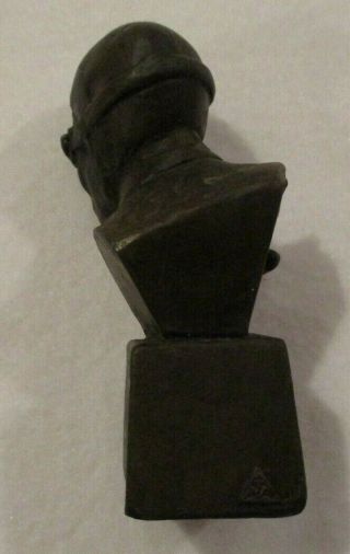Rare J.  PAUL NESSE Bronze Bust Sculpture - Surprise at Monaco - 5