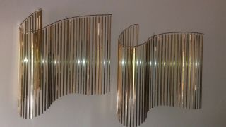 Curtis Jere " Wave " Kinetic Wall Sculpture For Artisan House