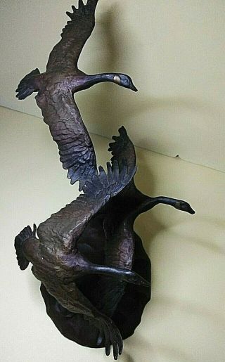 AUTUMN FLIGHT BRONZE SCULPTURE BY JONATHAN BRONSON,  NAT ' L WILDLIFE FEDERATION 2