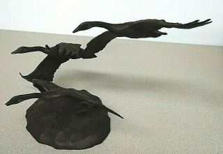 AUTUMN FLIGHT BRONZE SCULPTURE BY JONATHAN BRONSON,  NAT ' L WILDLIFE FEDERATION 6