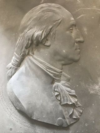 1877 Cast Iron Portrait Of President George Washington