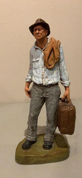 1970 Michael Garman Sculpture " The Traveler " 13” Tall Awesome Piece