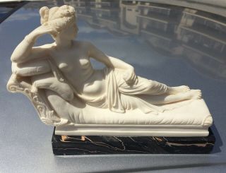 G Ruggeri Sculpture of Venus on Marble base Italian Vintage Perfect 4
