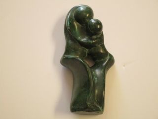 Vintage Cubist Cubism Sculpture Statue Stone Carving Modernist Abstract Iconic