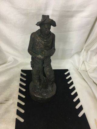 Michael Garman Bronze - Tone Western Cowboy Sculpture Signed