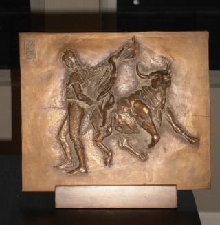 Dimensional Bronze Sculpture - Bullfight by Nancy Du Pont Twyman 6