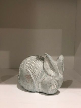 Isabel Bloom Bunny Rabbit Cement Sculpture Signed By John & Isabel Bloom